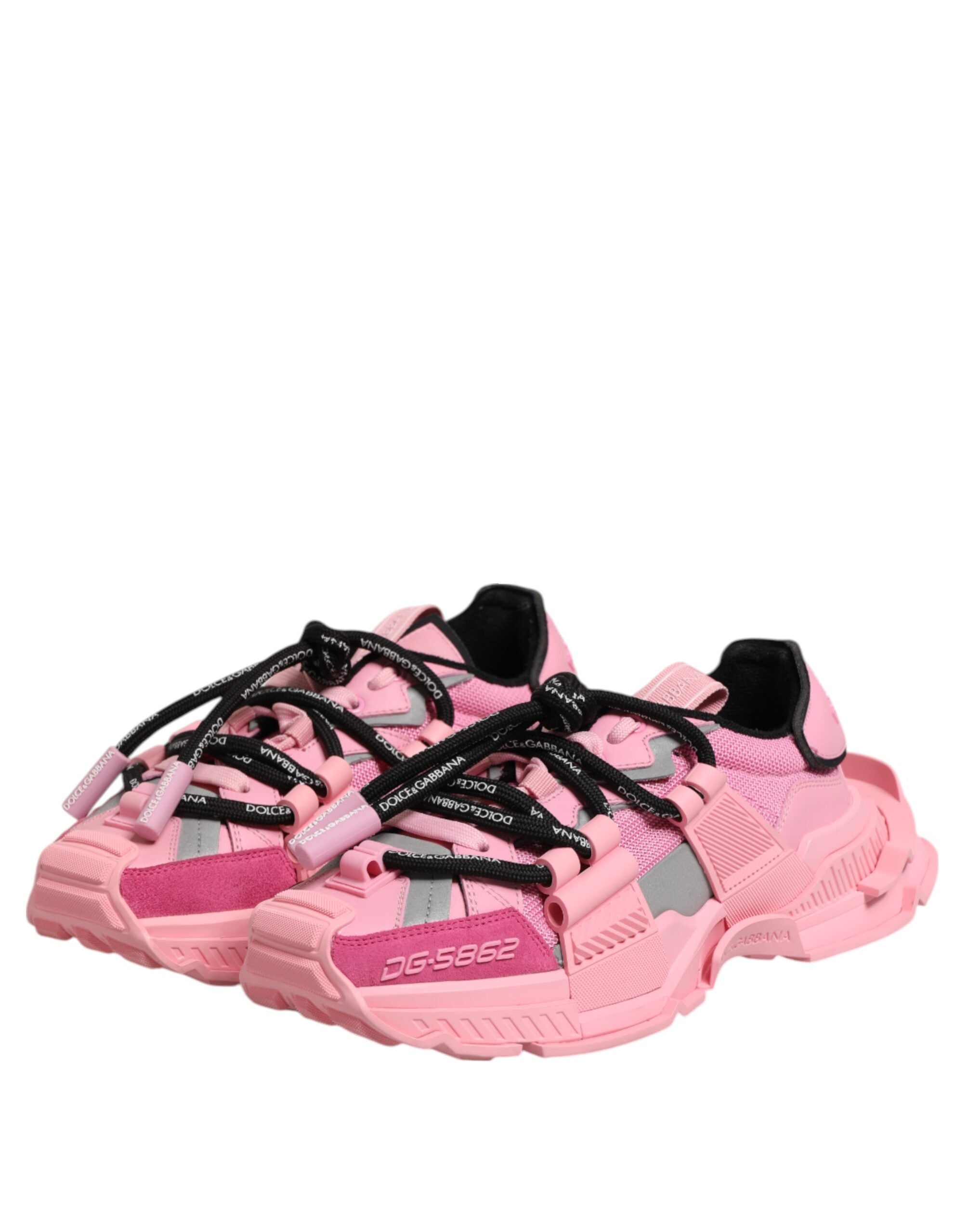 Dolce & Gabbana Pink Low Top Space Women Sneakers Women's Shoes (Pre-Owned)