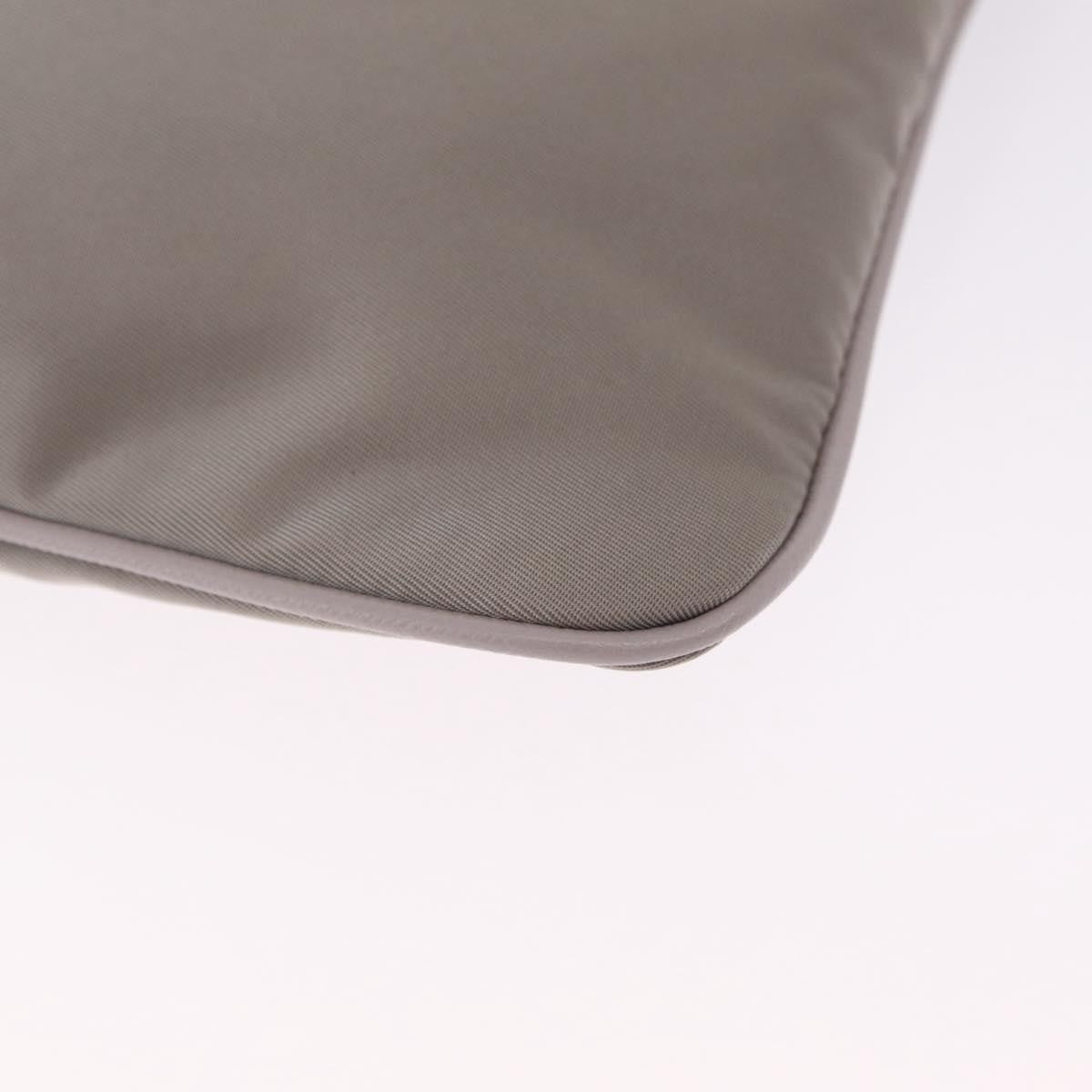 Salvatore Ferragamo Vala Clutch Nylon Gray Nylon Clutche & Pouche Bag (Pre-Owned)