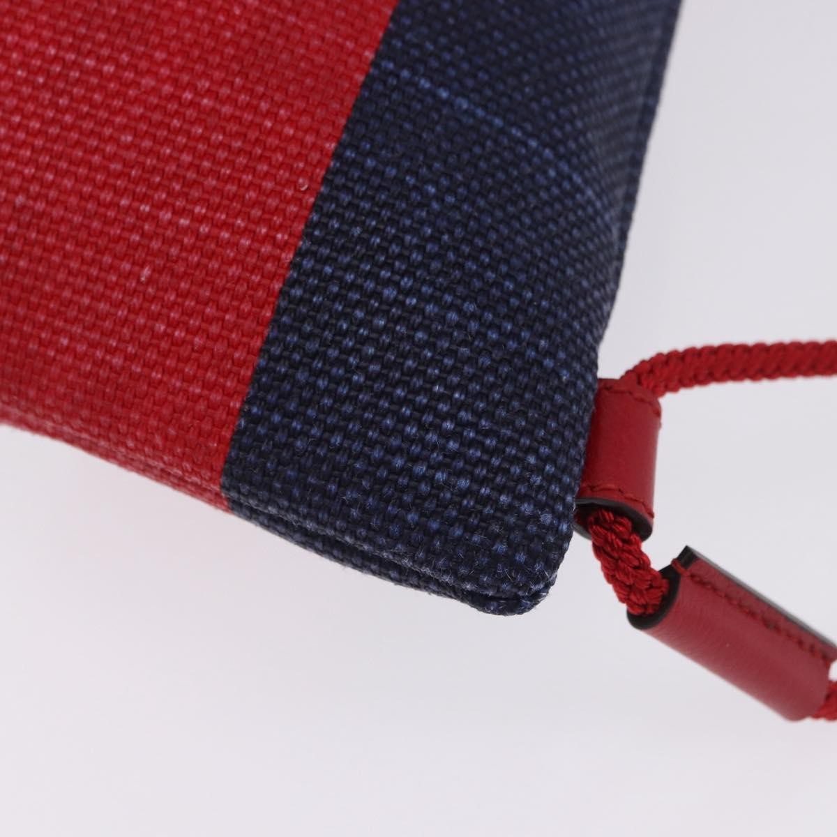 Gucci Logo Drawstring Striped Canvas Multicolour Canvas Backpack Bag (Pre-Owned)