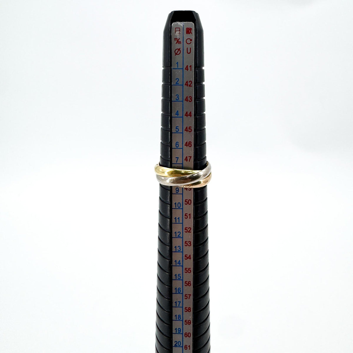 Cartier Trinity 18K Tricolor Gold Gold Gold Ring Jewelry (Pre-Owned)