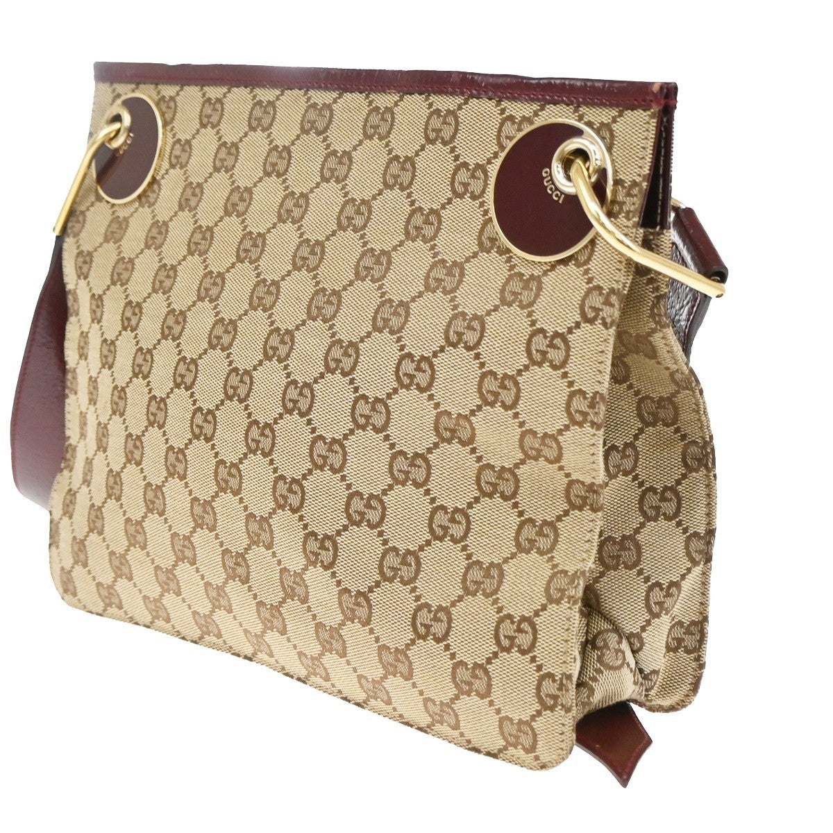 Gucci Crossbody Canvas Beige Canvas Shoulder Bag Bag (Pre-Owned)