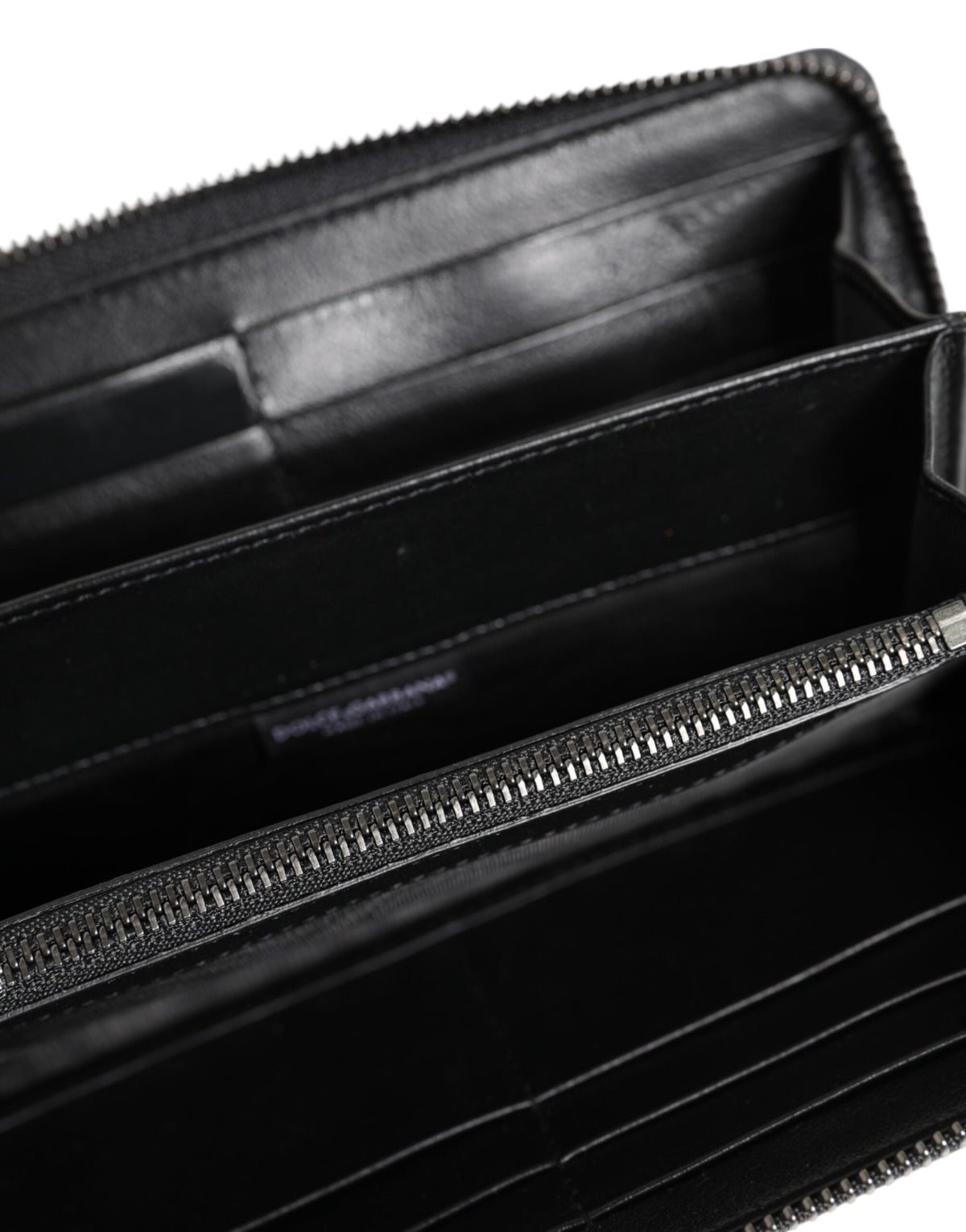 Dolce & Gabbana Black Blue Exotic Leather Men Continental Clutch Men's Wallet