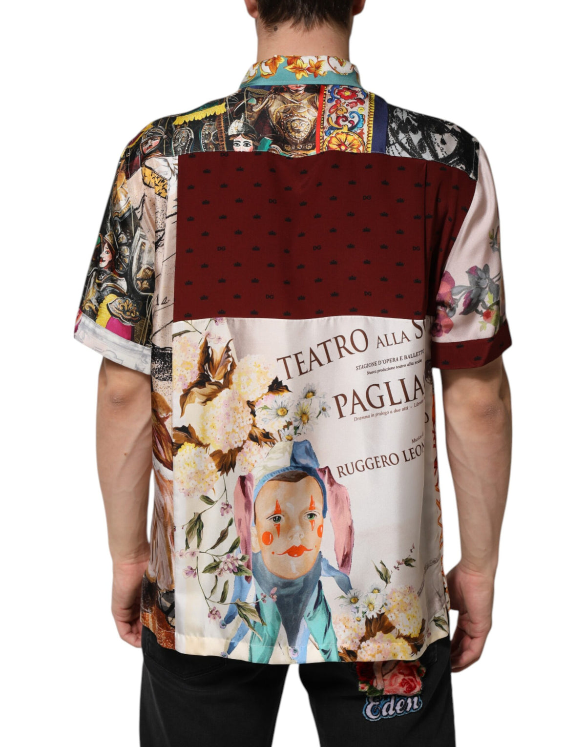 Dolce & Gabbana Multicolor Shell Print Hawaii Casual Men's Shirt