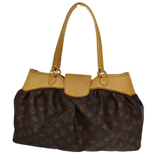 Louis Vuitton Boétie Brown Canvas Shoulder Bag (Pre-Owned)