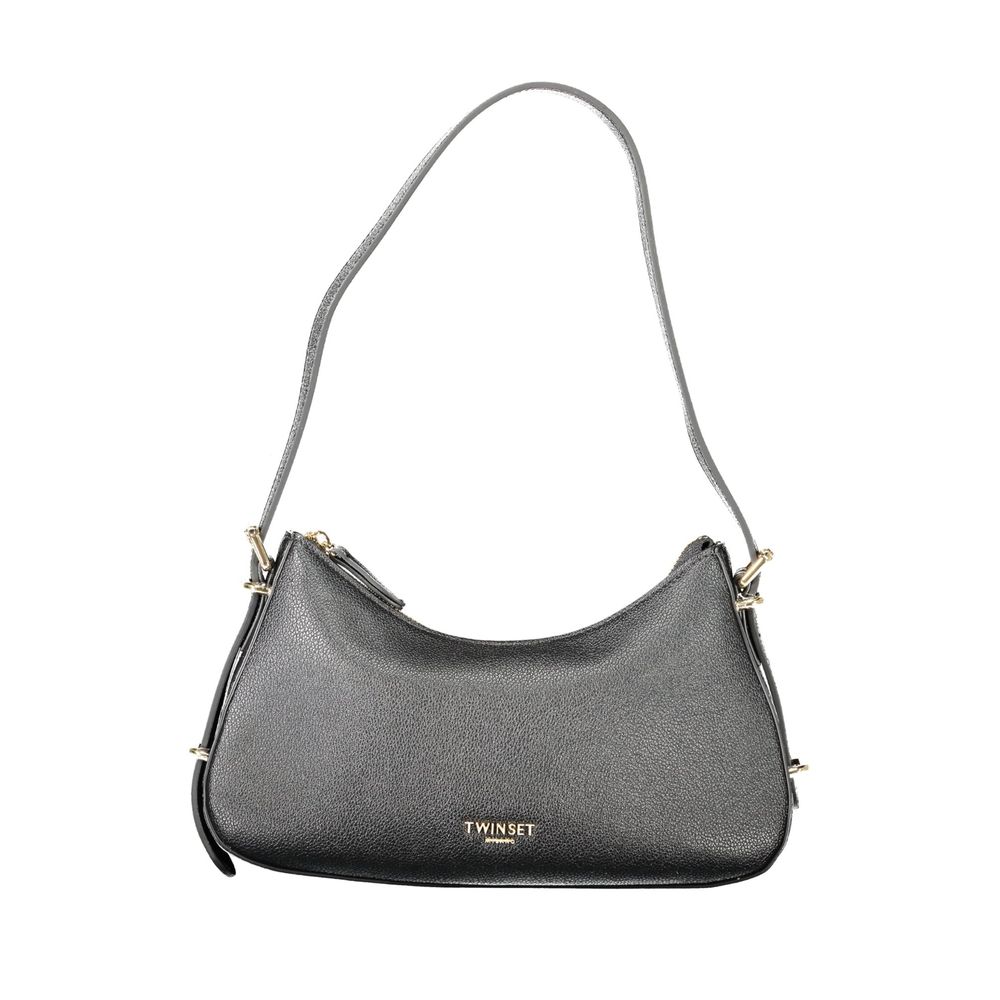 Twinset Black Polyurethane Women Shoulder Women's Bag