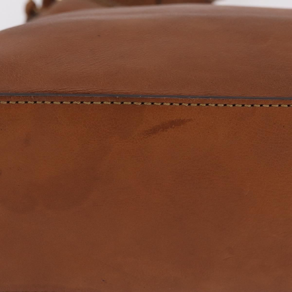 Gucci Marrakech Hobo Leather Brown Leather Shoulder Bag Bag (Pre-Owned)