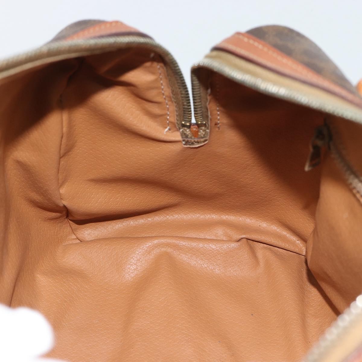 Celine Boston Macadam Canvas Brown Pvc Travel Bag Bag (Pre-Owned)