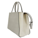 Fendi 2Jours Grey Leather Handbag (Pre-Owned)