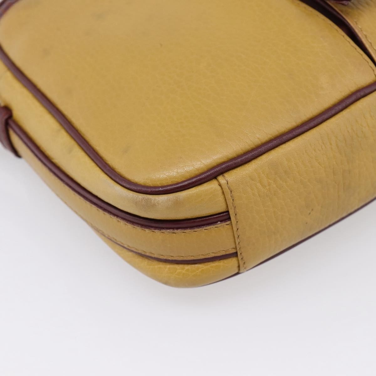 Cartier Tasseled Must De Cartier Leather Beige Leather Shoulder Bag Bag (Pre-Owned)