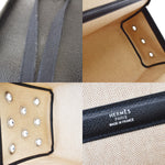 Hermès -- Beige Canvas Shoulder Bag (Pre-Owned)