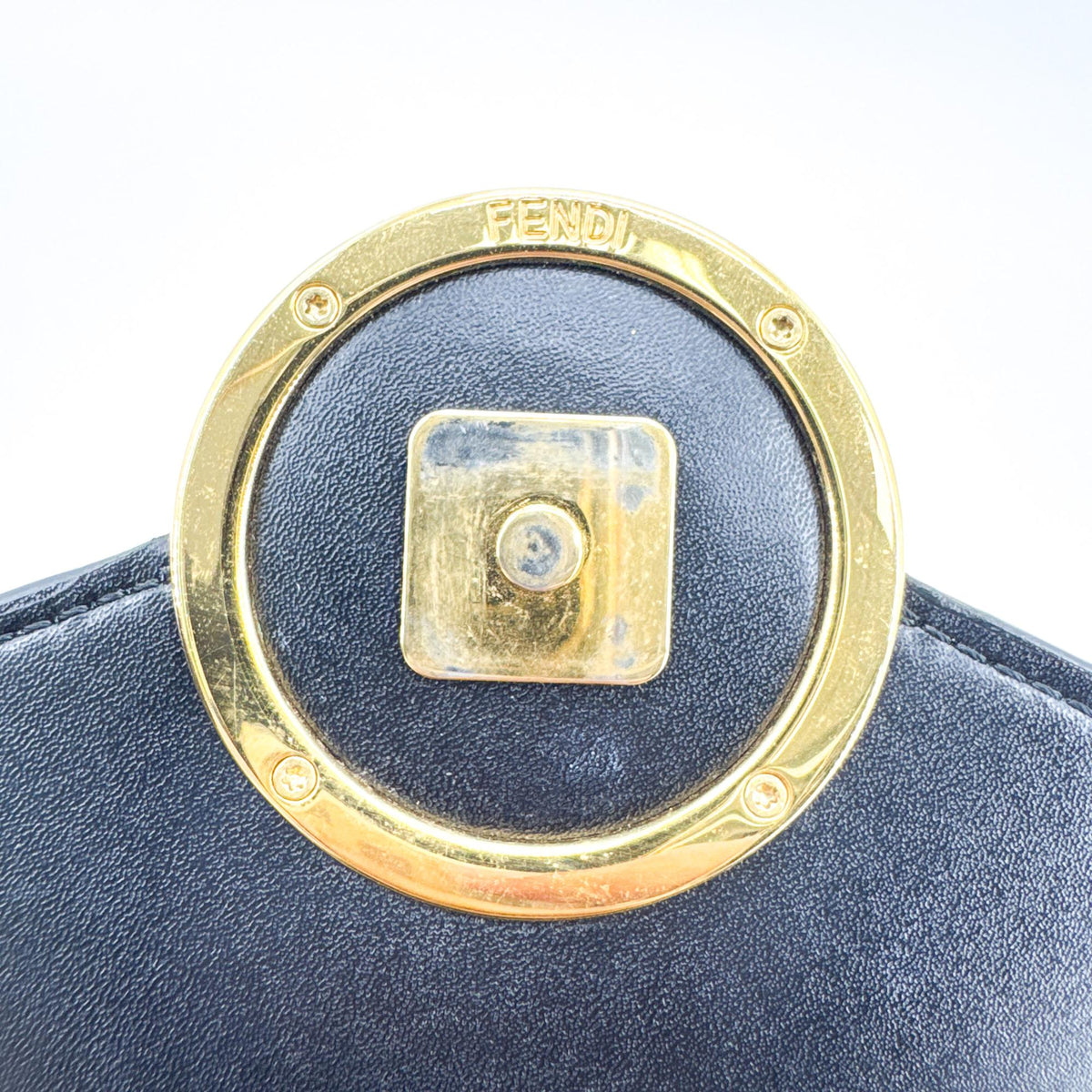 Fendi F Is Fendi Envelope Chain Clutch Leather Black Leather Clutche & Pouche Bag (Pre-Owned)