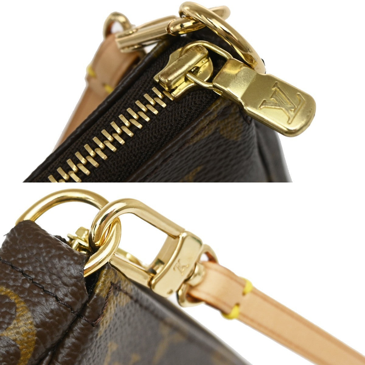 Louis Vuitton Pochette Accessoires Limited Edition Monogram Murakami Panda Brown Leather Clutche & Pouche Bag (Pre-Owned)