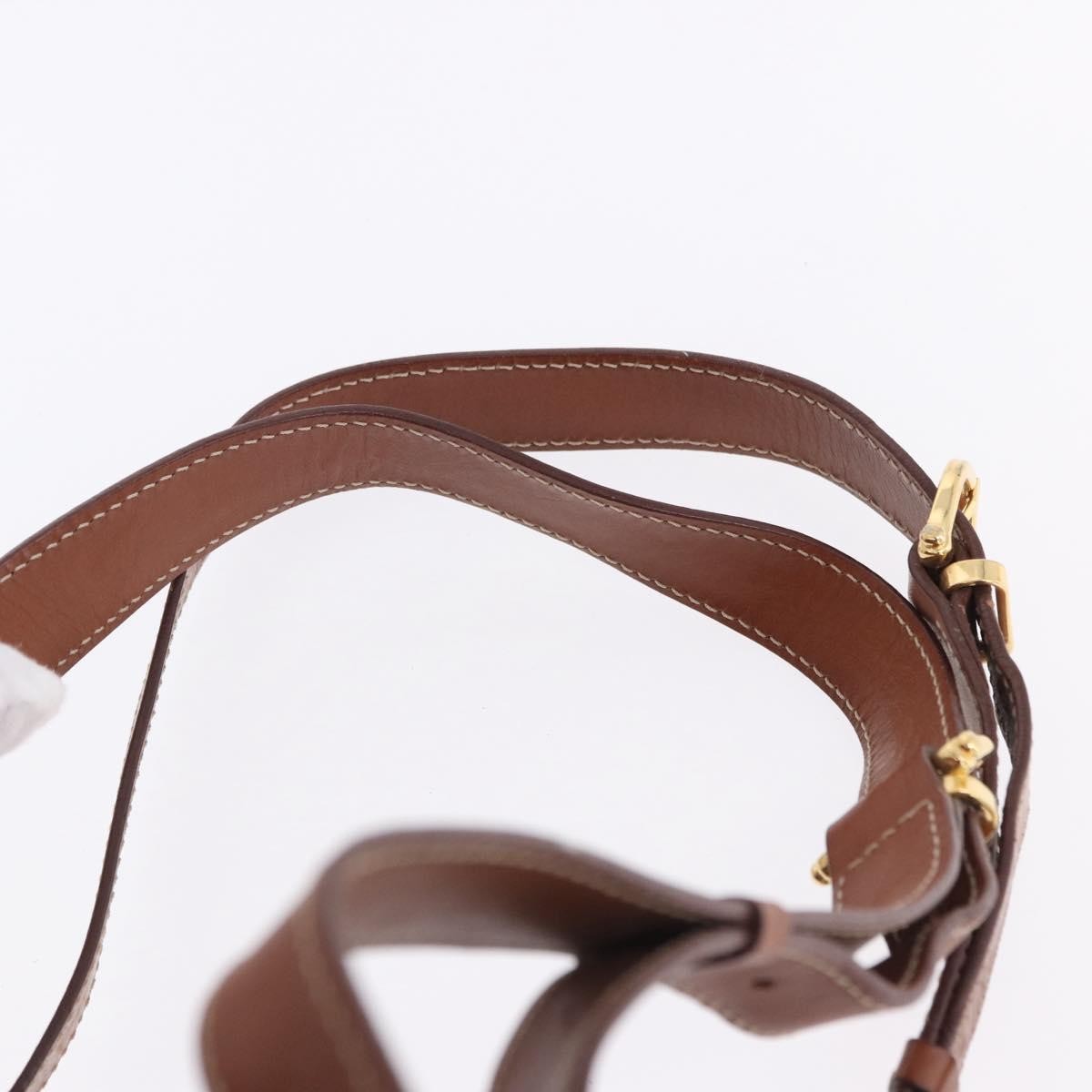 Celine Vintage Macadam Canvas Brown Canvas Backpack Bag (Pre-Owned)