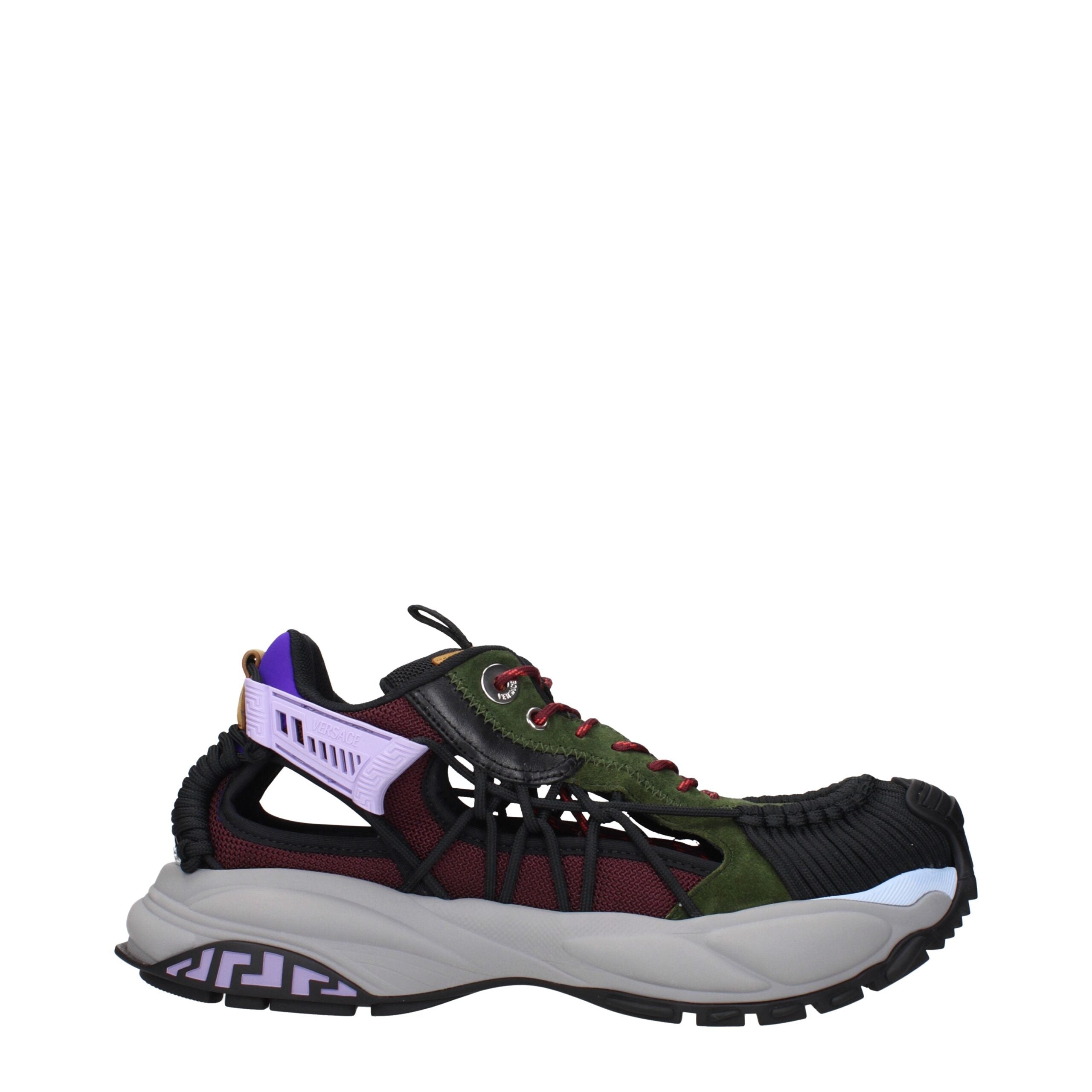 Versace Multicolor Leather Athletic Men's Sneakers