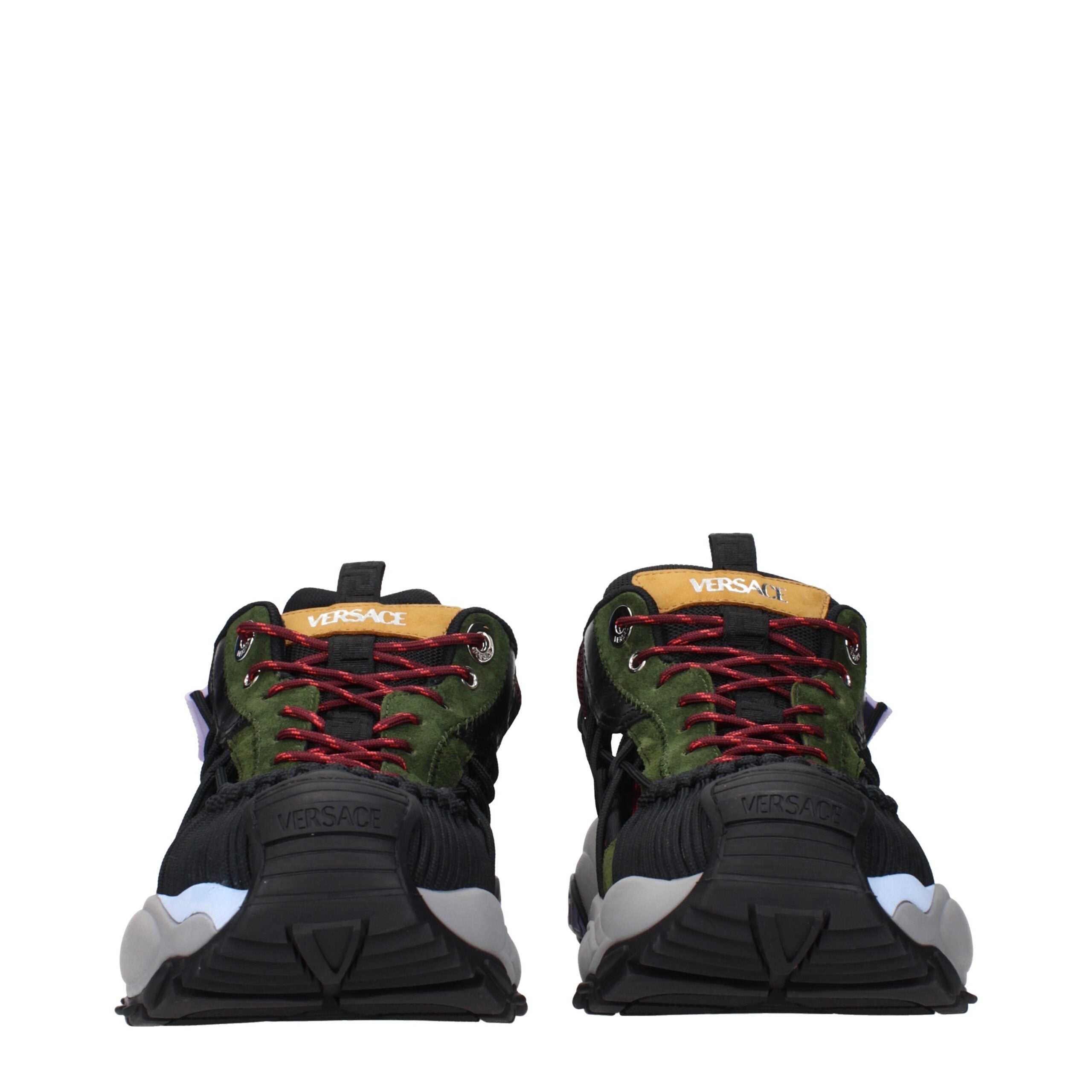 Versace Multicolor Leather Athletic Men's Sneakers