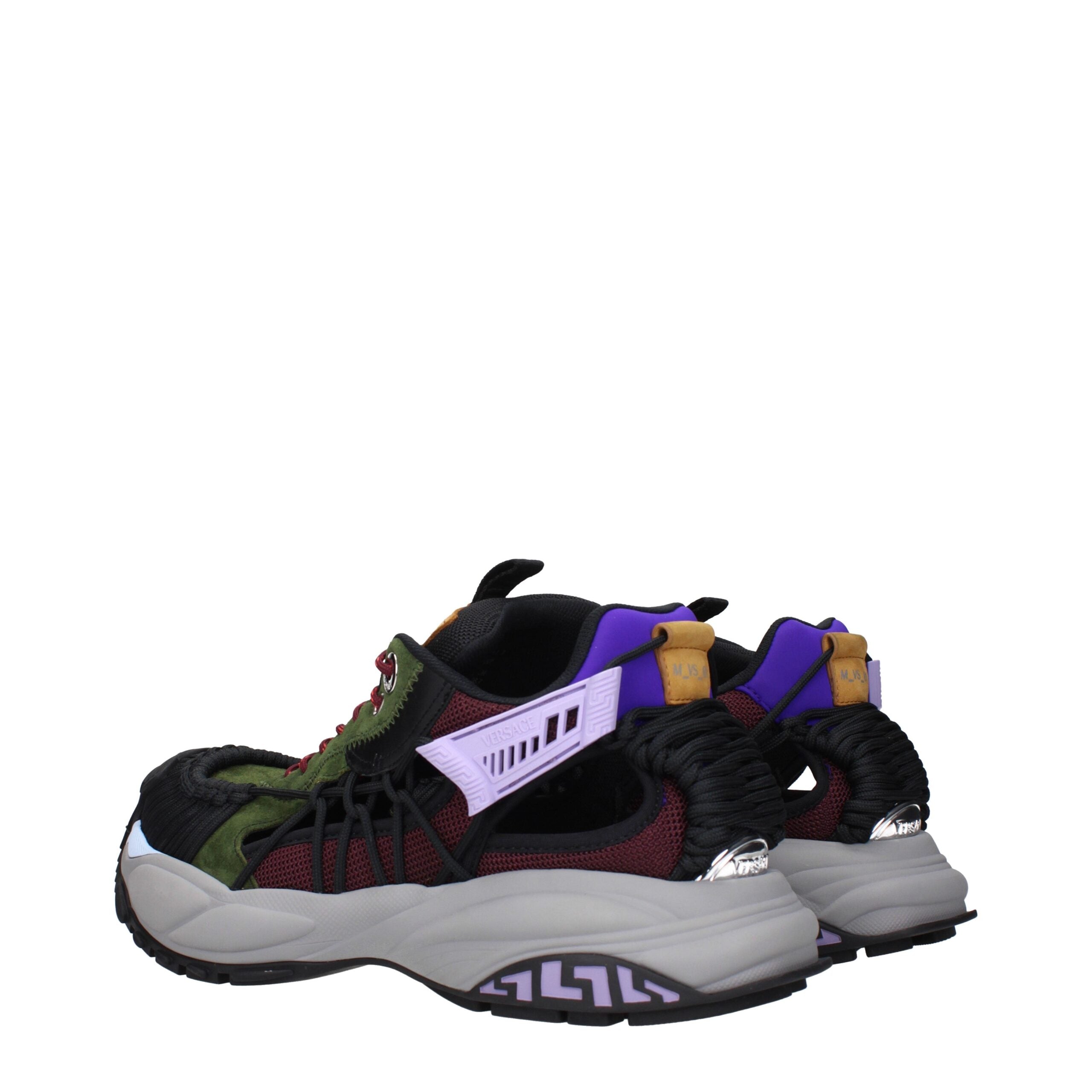 Versace Multicolor Leather Athletic Men's Sneakers