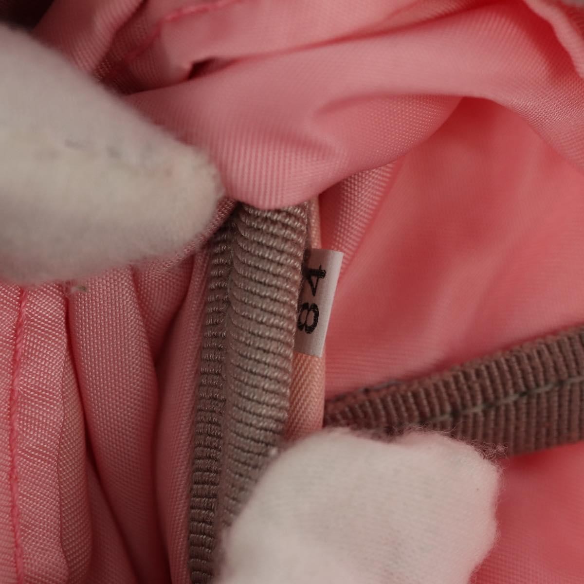 Prada Double Buckle Tessuto Pink Nylon Backpack Bag (Pre-Owned)