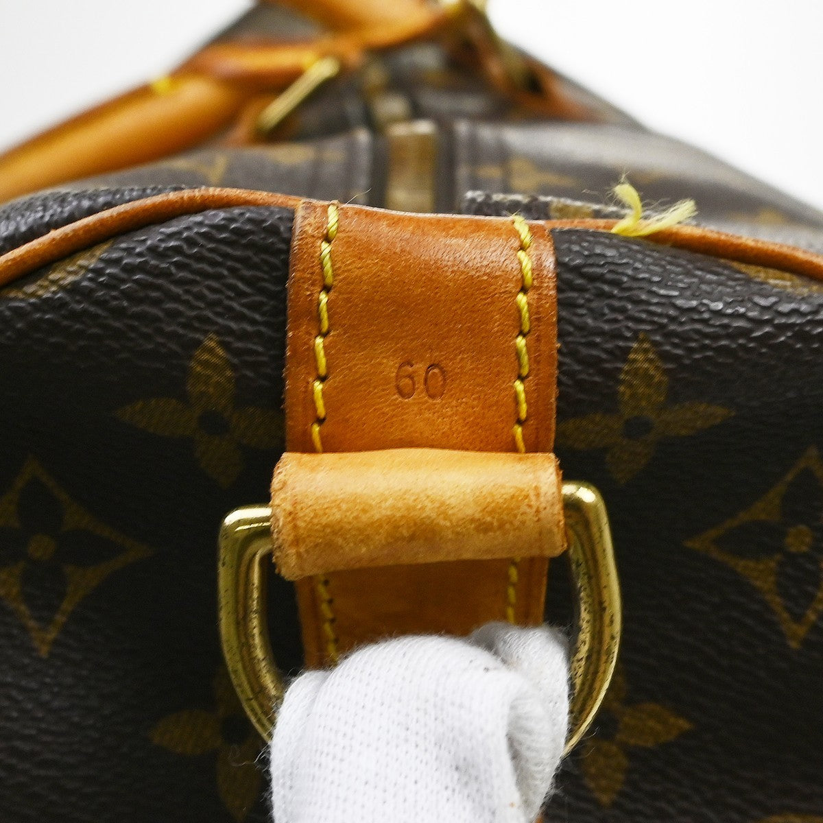 Louis Vuitton Keepall Bandouliere Monogram Canvas Brown Canvas Travel Bag Bag (Pre-Owned)