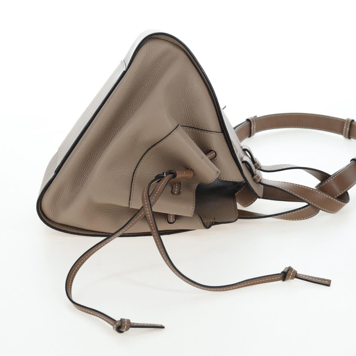 Loewe Hammock Leather Beige Leather Handbag (Pre-Owned)
