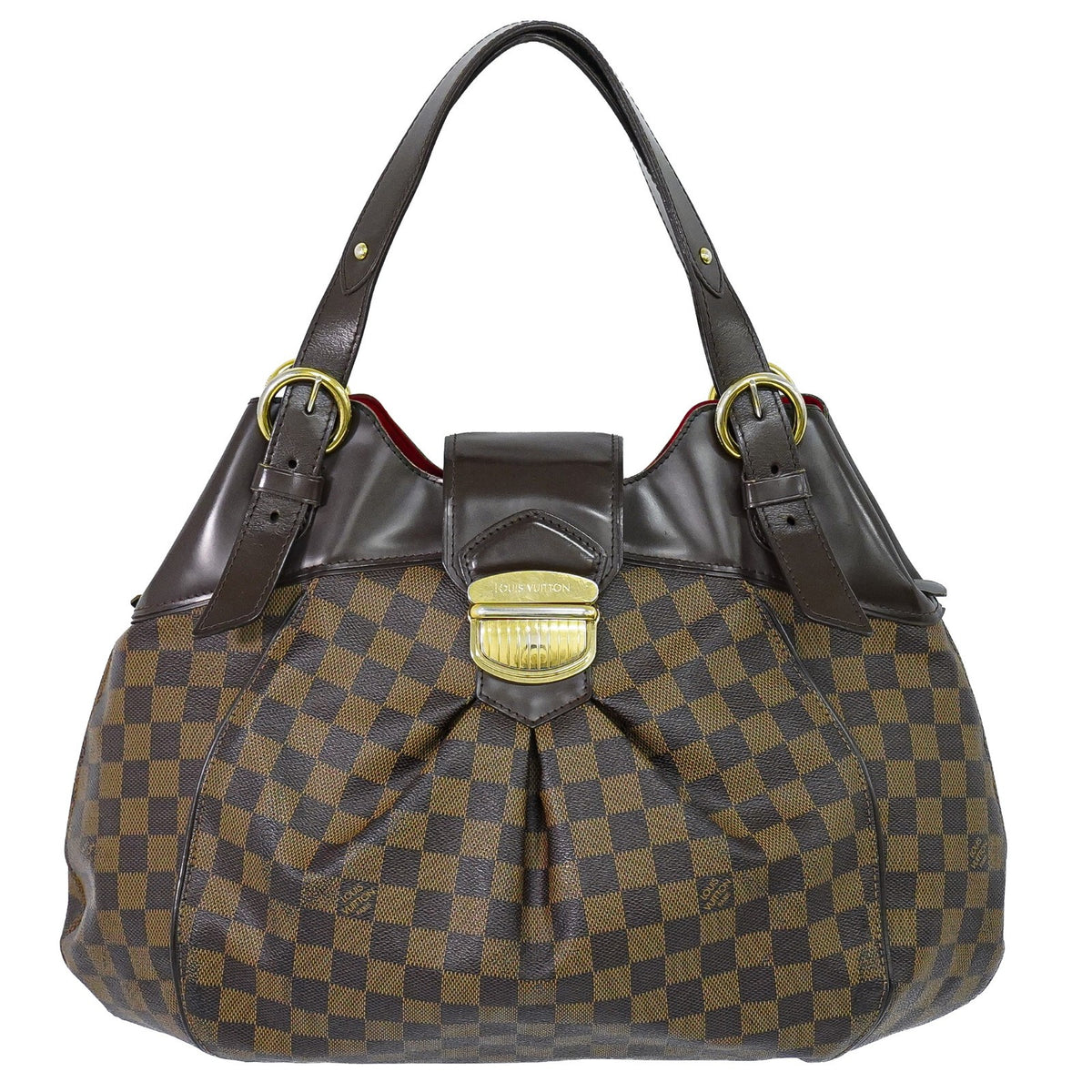 Louis Vuitton Sistina Damier Ebene Brown Canvas Shoulder Bag Bag (Pre-Owned)