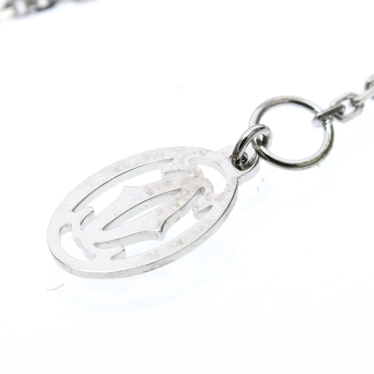 Cartier D'amour 18K White Gold And Diamond Silver White_Gold Bracelet Jewelry (Pre-Owned)