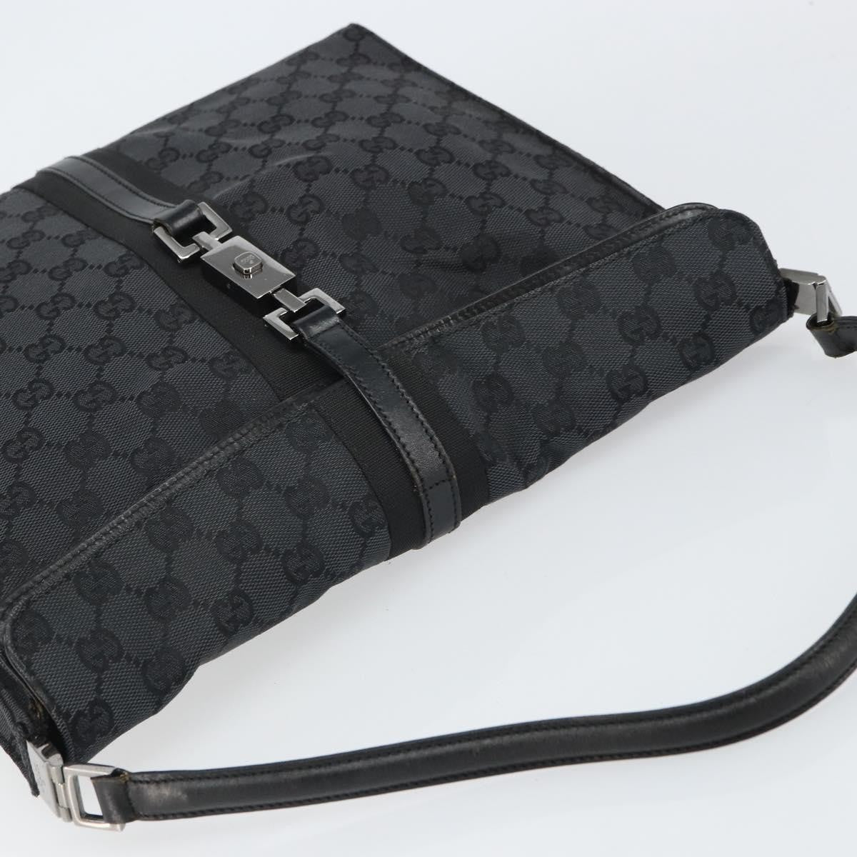 Gucci Jackie Gg Canvas Black Canvas Tote Bag Bag (Pre-Owned)