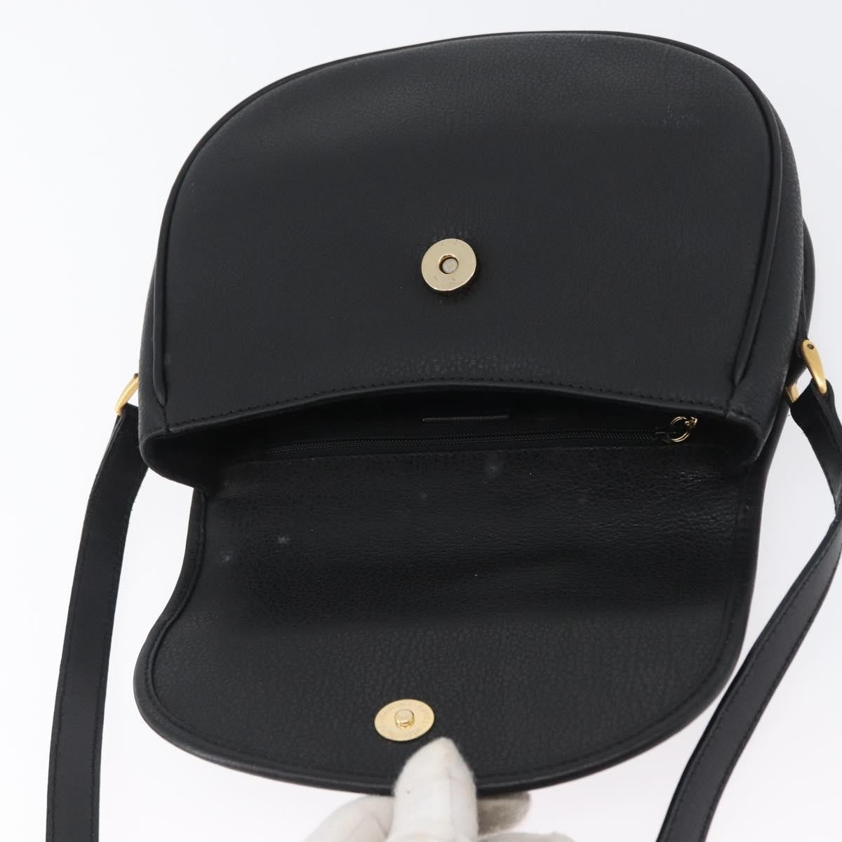Gucci Vintage Leather Black Leather Shoulder Bag Bag (Pre-Owned)