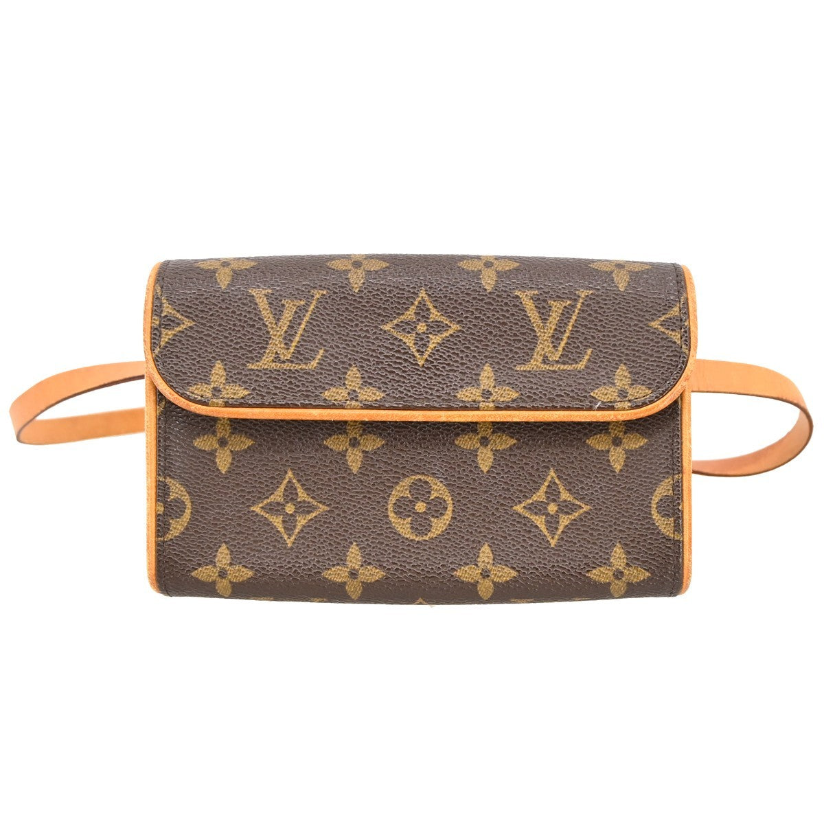 Louis Vuitton Florentine Monogram Brown Canvas Clutche & Pouche Bag (Pre-Owned)