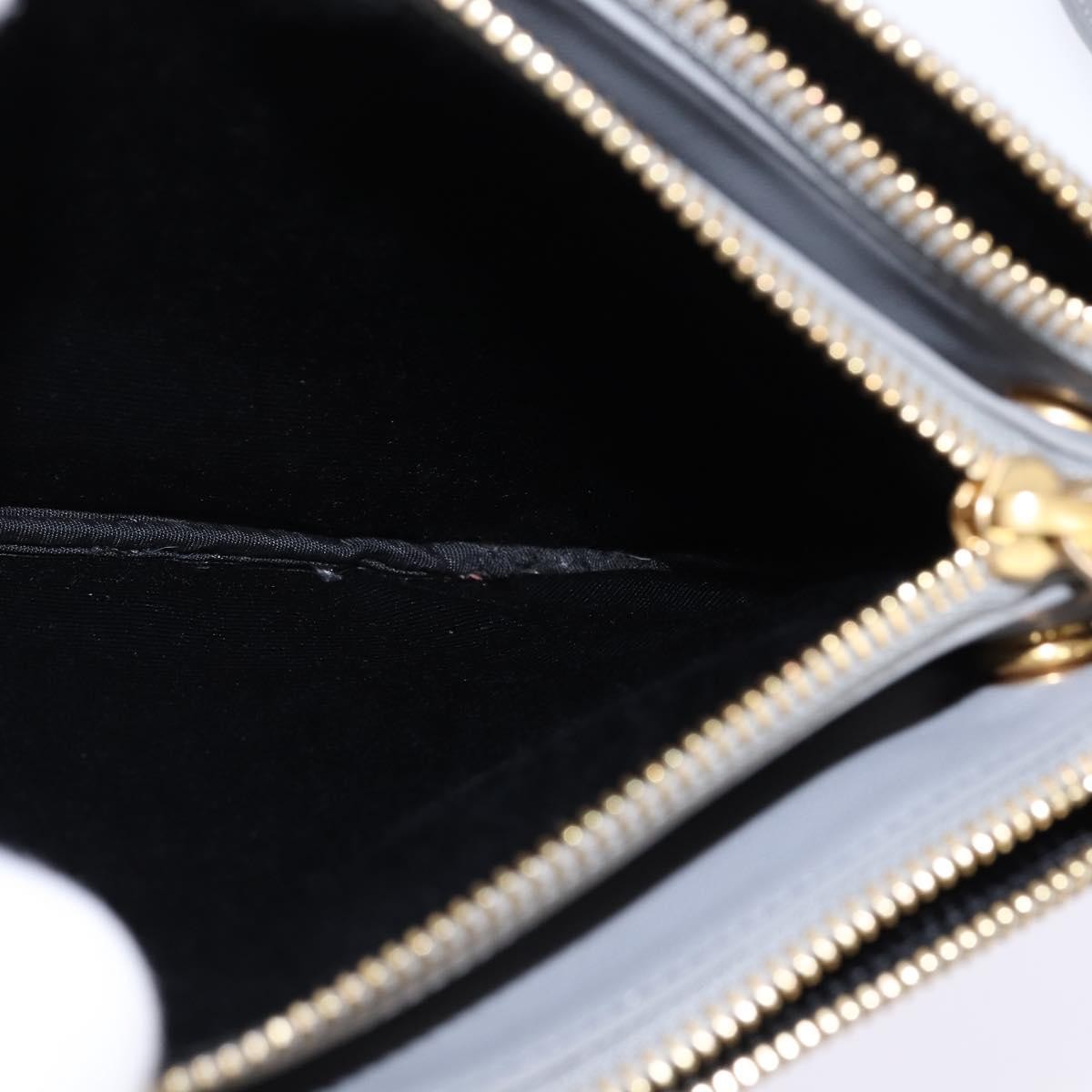 Celine Trio Leather Gray Leather Crossbody Bag Bag (Pre-Owned)