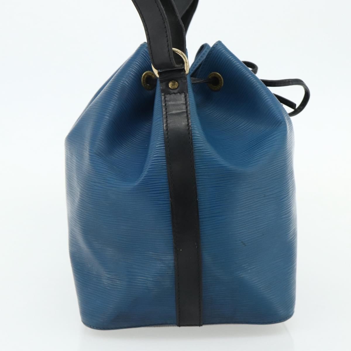 Louis Vuitton Bicolor Petit Noe Epi Leather Blue Leather Shoulder Bag Bag (Pre-Owned)