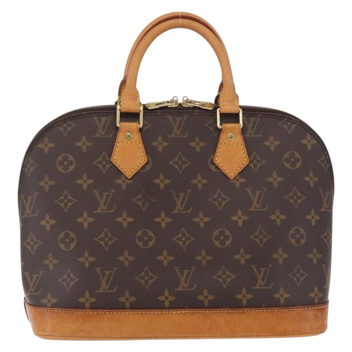 Louis Vuitton Alma Monogram Canvas Brown Canvas Handbag (Pre-Owned)