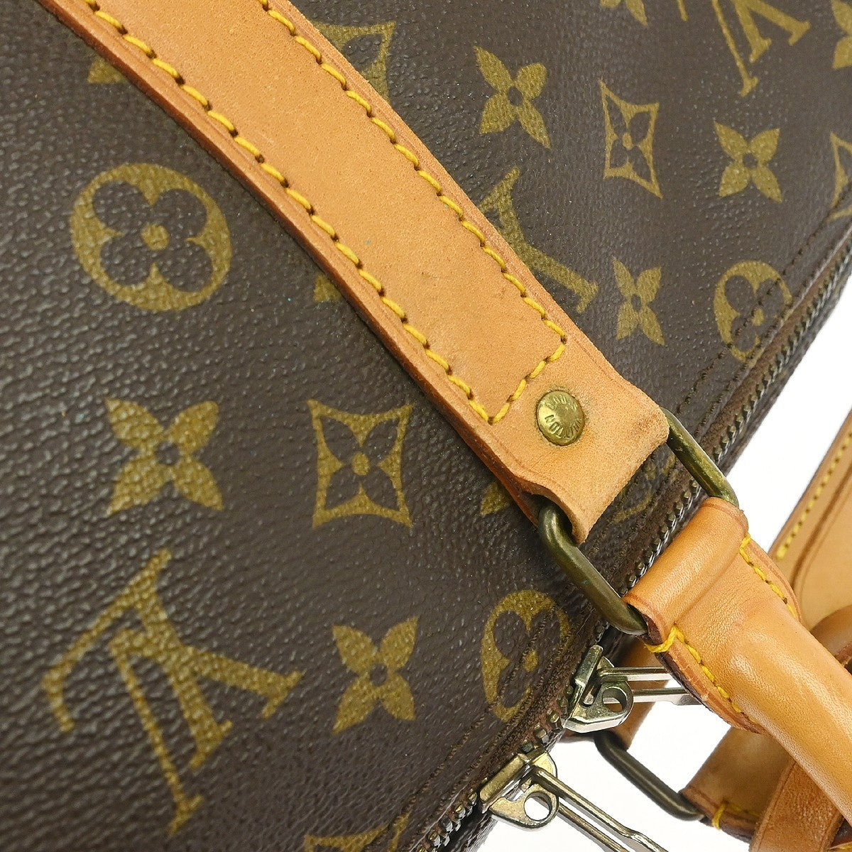 Louis Vuitton Keepall Monogram Brown Canvas Travel Bag Bag (Pre-Owned)