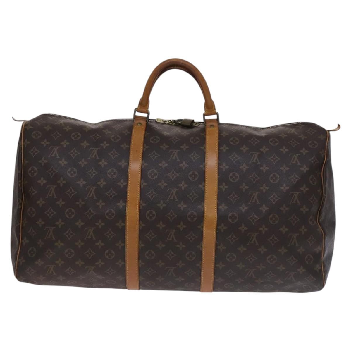 Louis Vuitton Keepall Monogram Canvas Brown Canvas Travel Bag Bag (Pre-Owned)