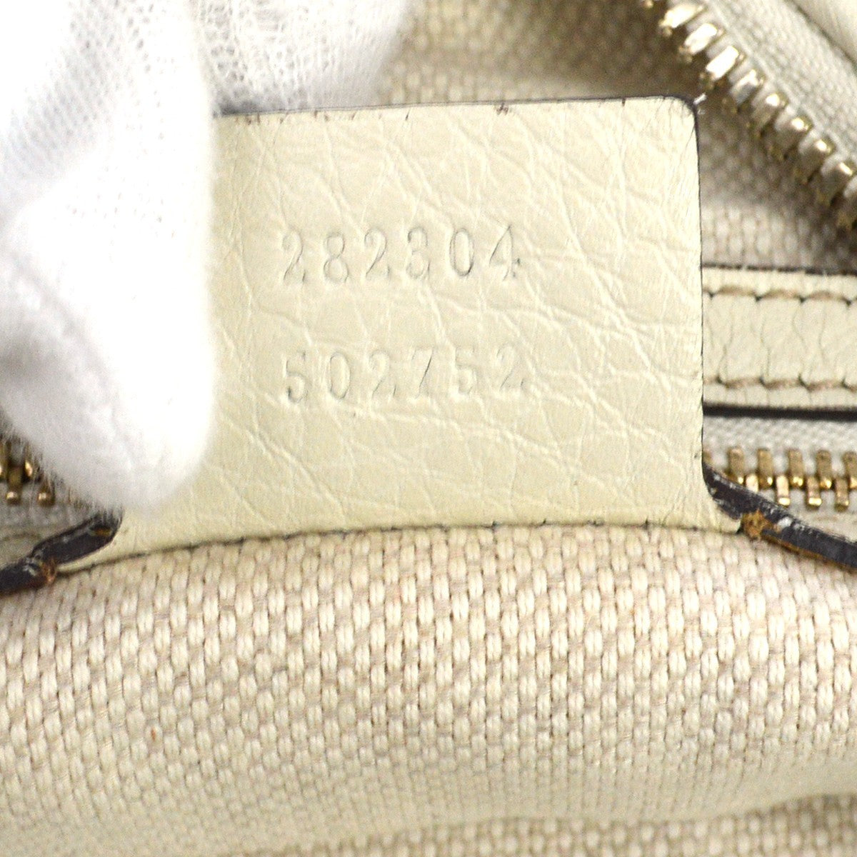 Gucci Soho Hobo Leather Beige Leather Shoulder Bag Bag (Pre-Owned)
