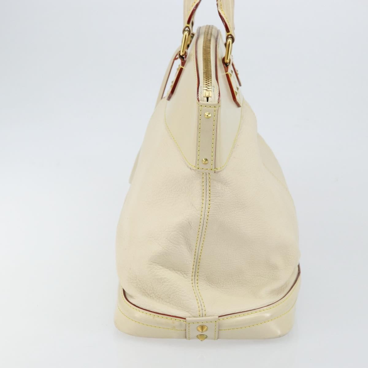 Louis Vuitton Suhali Lockit Leather White Leather Handbag (Pre-Owned)