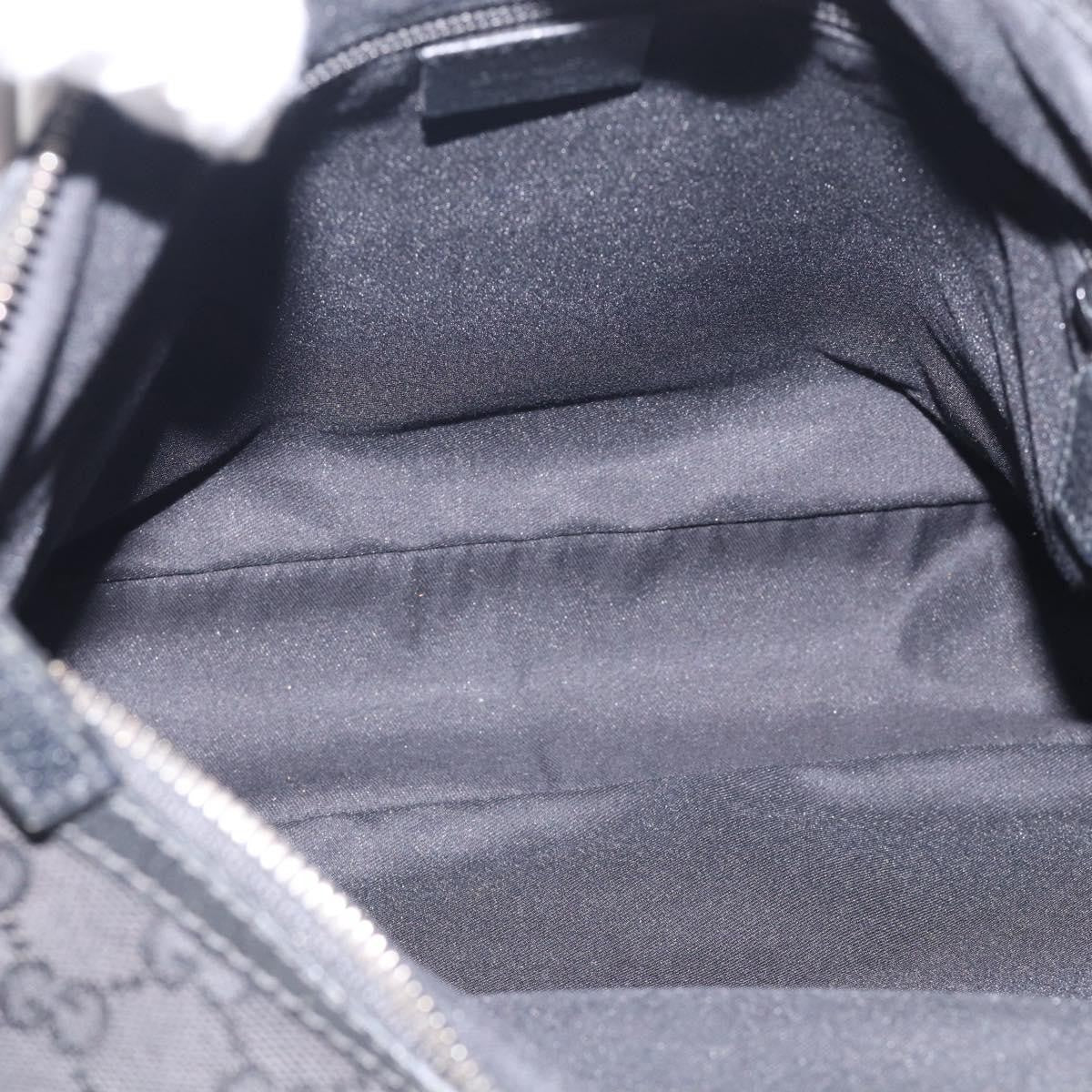 Gucci Shoulder Canvas Black Canvas Shoulder Bag Bag (Pre-Owned)