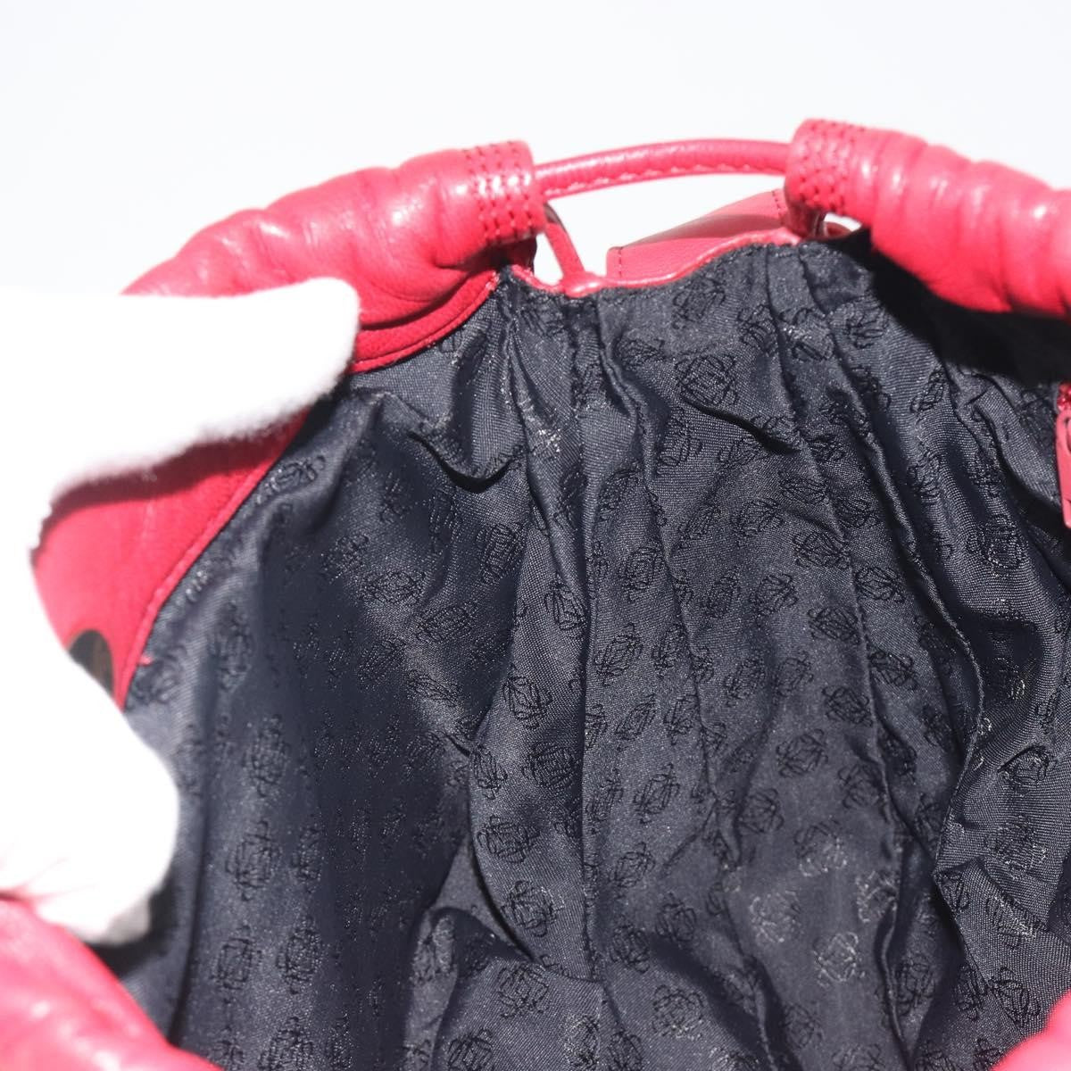 Loewe Anagram Leather Red Leather Shoulder Bag Bag (Pre-Owned)