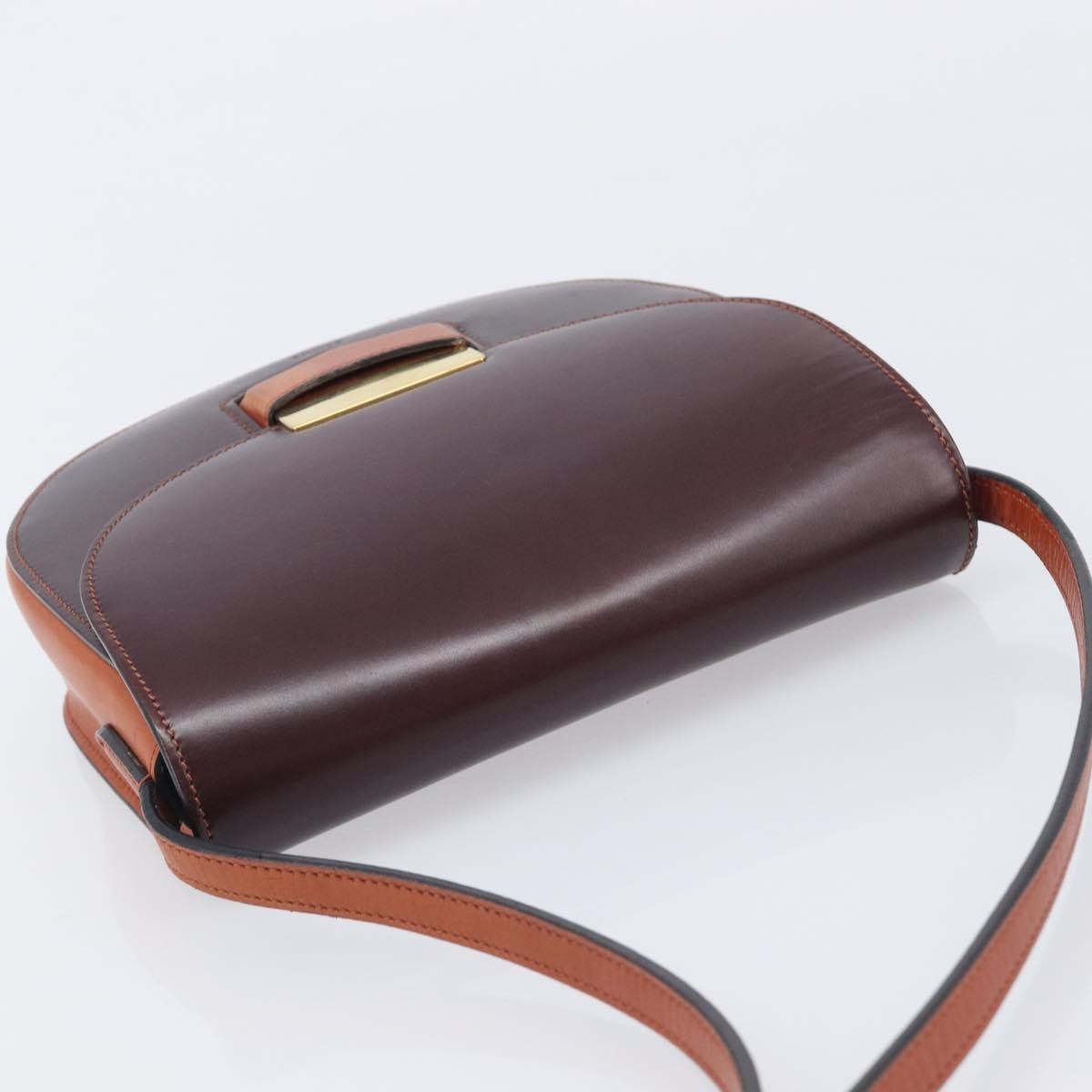Celine Trotteur Calfskin Brown Leather Crossbody Bag Bag (Pre-Owned)