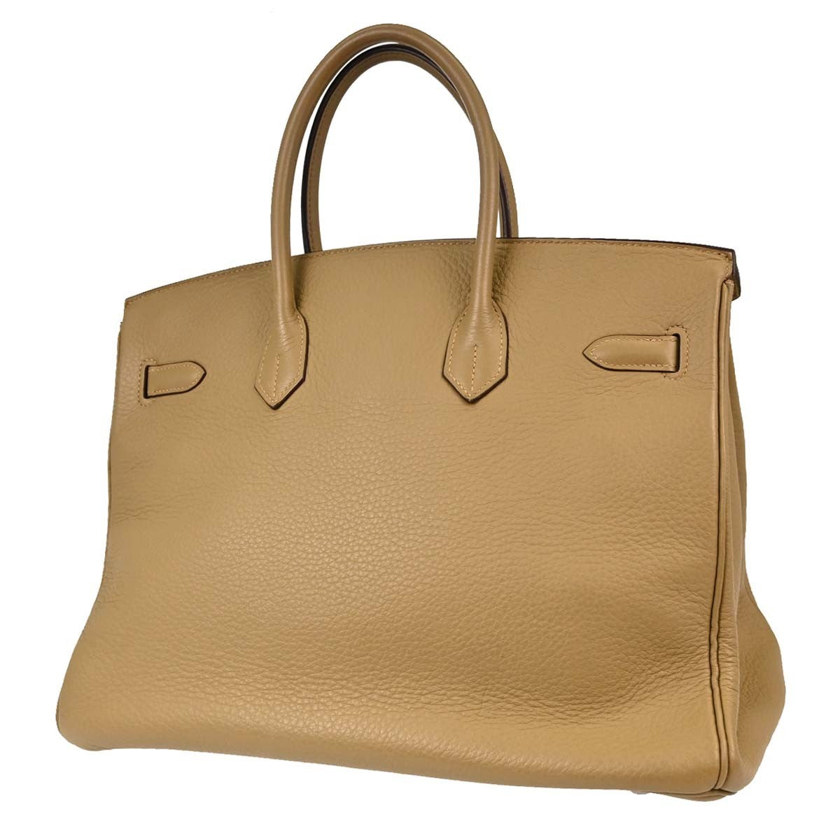 Hermes Birkin Light Togo With Palladium Hardware Beige Leather Handbag (Pre-Owned)