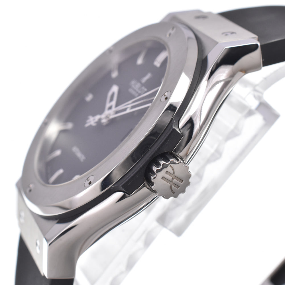 Hublot Classic Fusion Black Magic Automatic Ceramic And Rubber Watch (Pre-Owned)