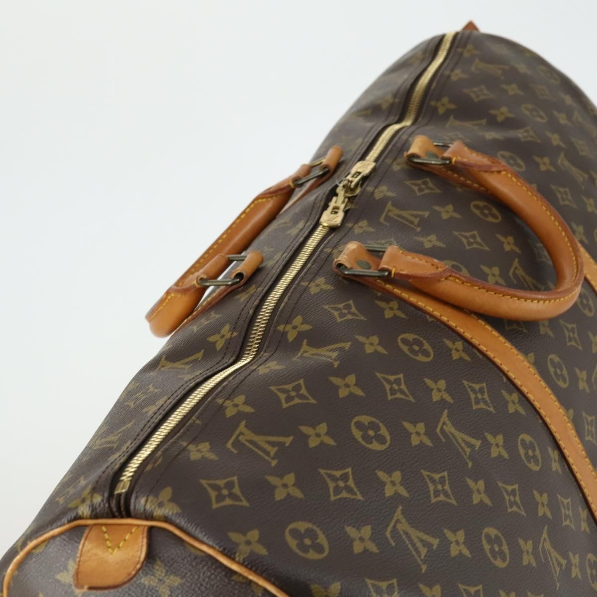 Louis Vuitton Keepall Monogram Canvas Brown Canvas Travel Bag Bag (Pre-Owned)