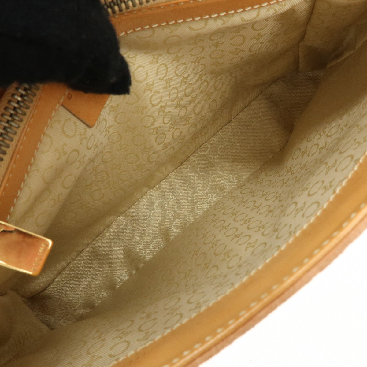 Celine C Macadam Suede Beige Suede Handbag (Pre-Owned)