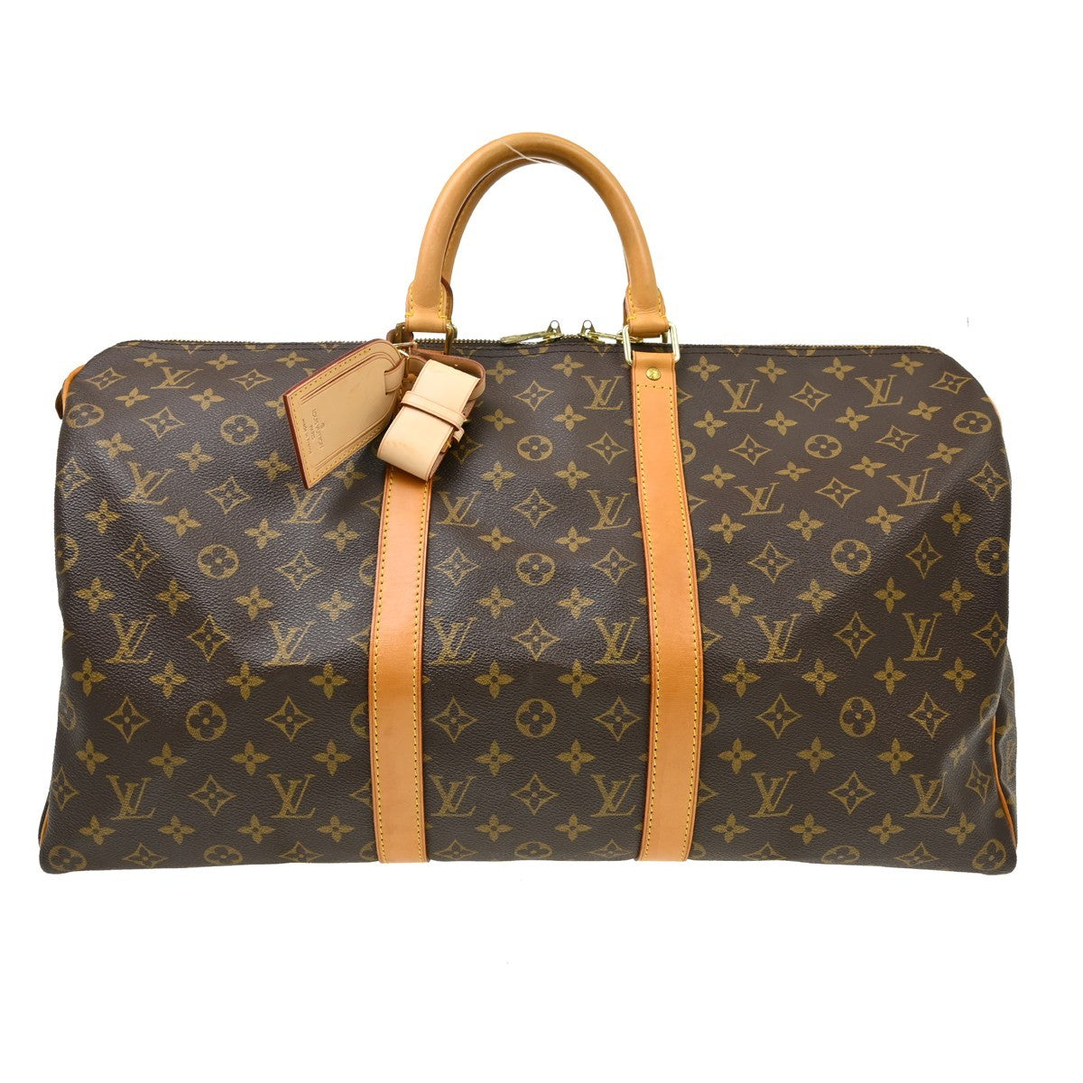 Louis Vuitton Keepall Monogram Canvas Brown Canvas Travel Bag Bag (Pre-Owned)