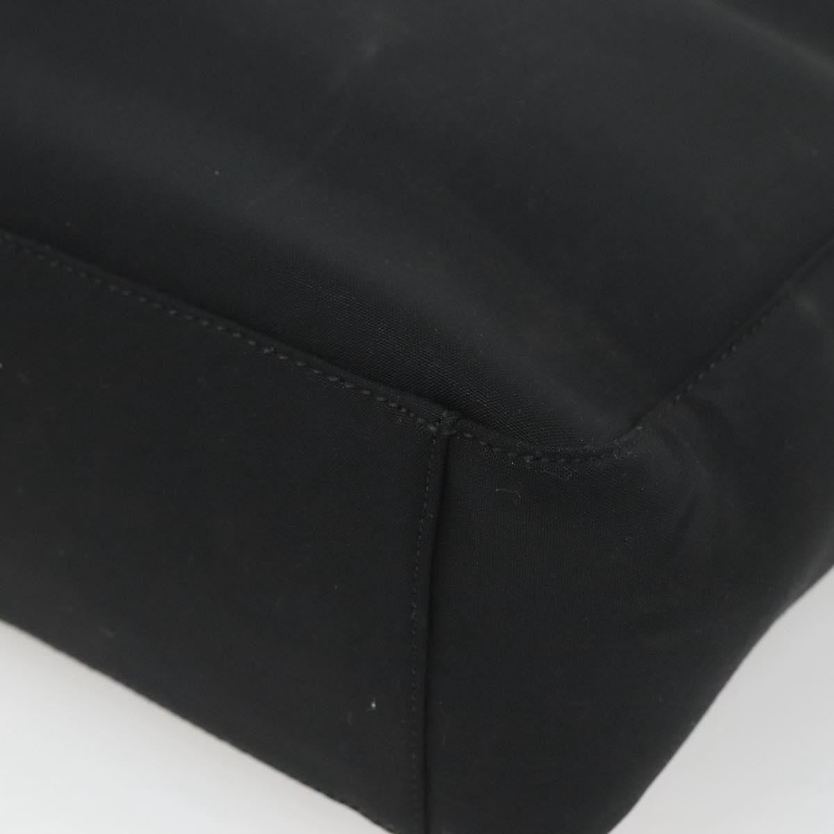Prada City Sport Bucket Soft Calf Black Canvas Handbag (Pre-Owned)