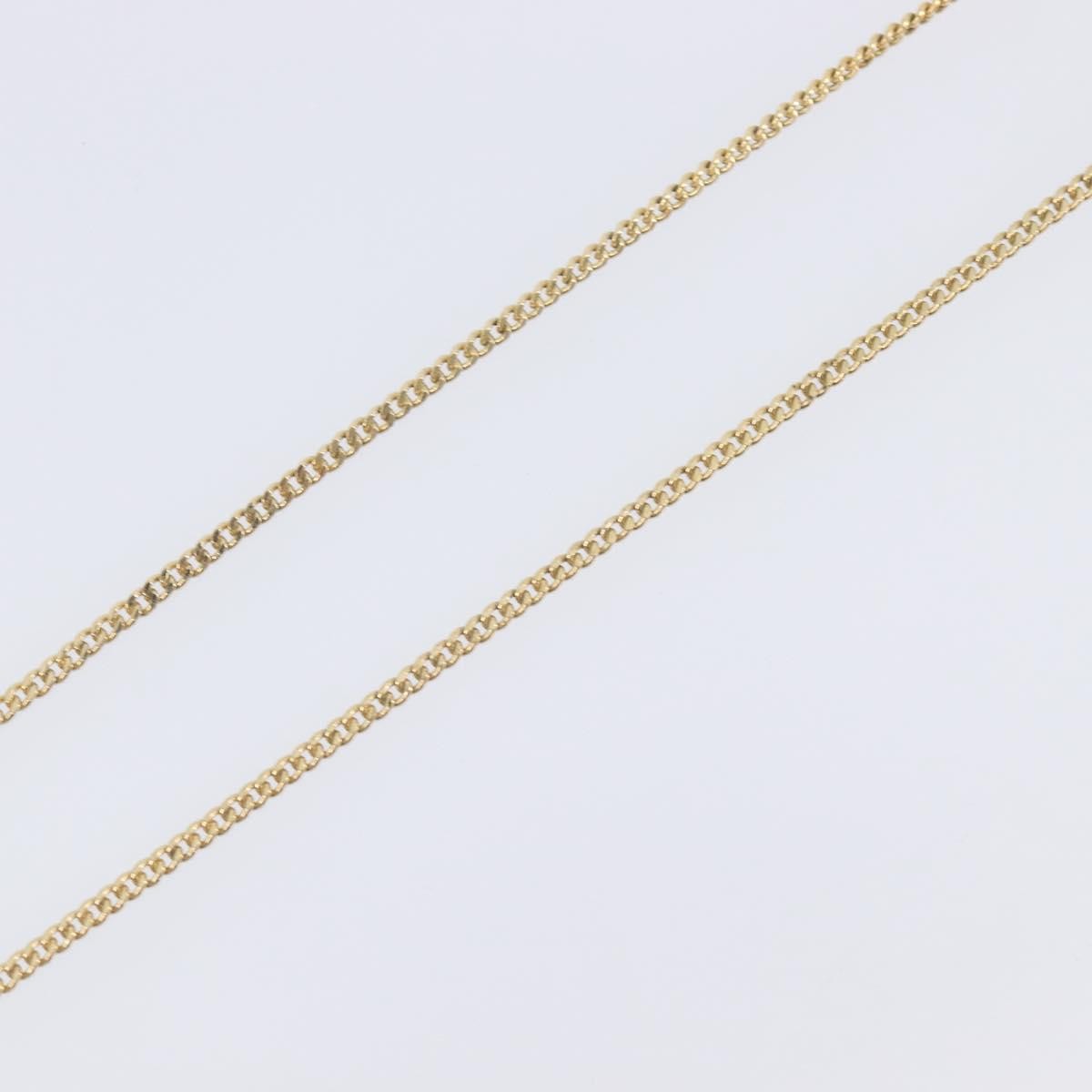 Christian Dior Vintage Logo Pendant Metal Gold Metal Necklace Jewelry (Pre-Owned)