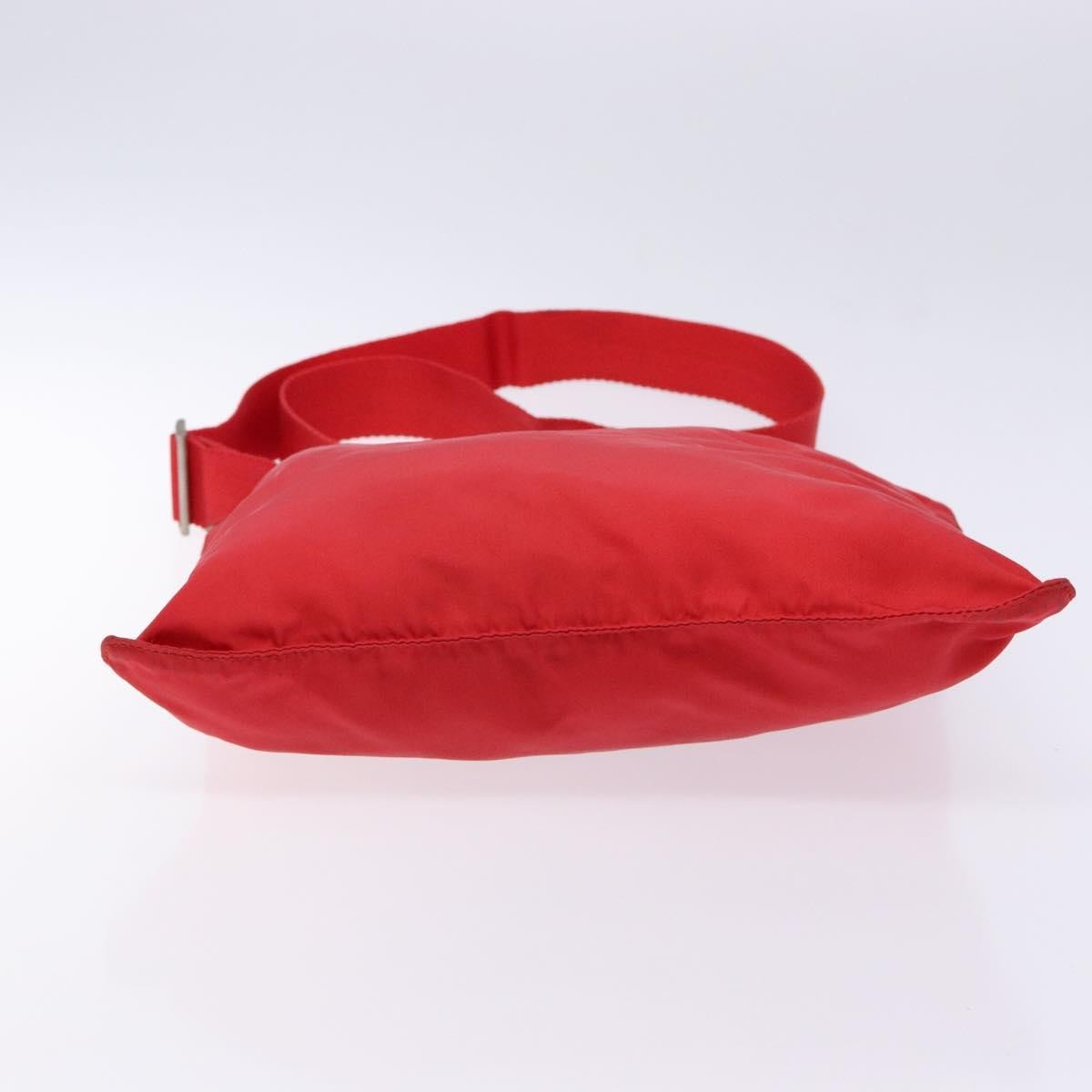 Prada Flat Messenger Tessuto Red Nylon Bag (Pre-Owned)