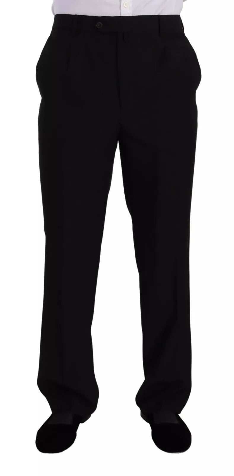 Domenico Tagliente Blue Polyester Single Breasted Formal 2 Piece Men's Suit (Pre-Owned)