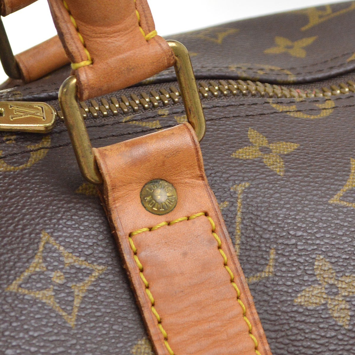 Louis Vuitton Keepall Monogram Canvas Brown Canvas Travel Bag Bag (Pre-Owned)