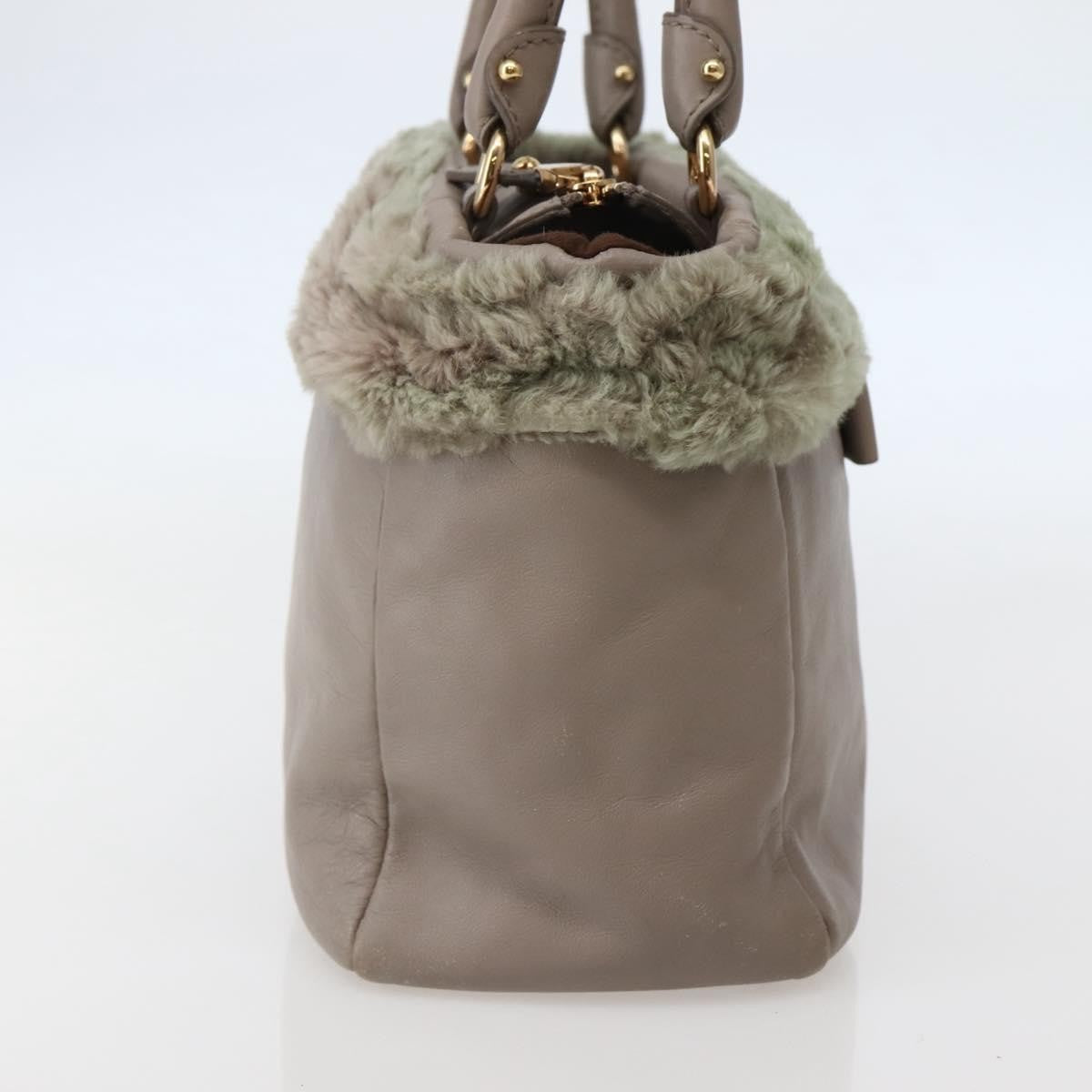 Salvatore Ferragamo Vala Leather Beige Leather Bag (Pre-Owned)