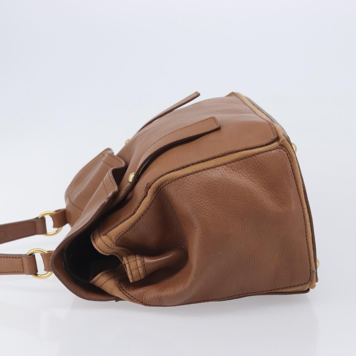 Saint Laurent Muse Two Leather Brown Leather Handbag (Pre-Owned)
